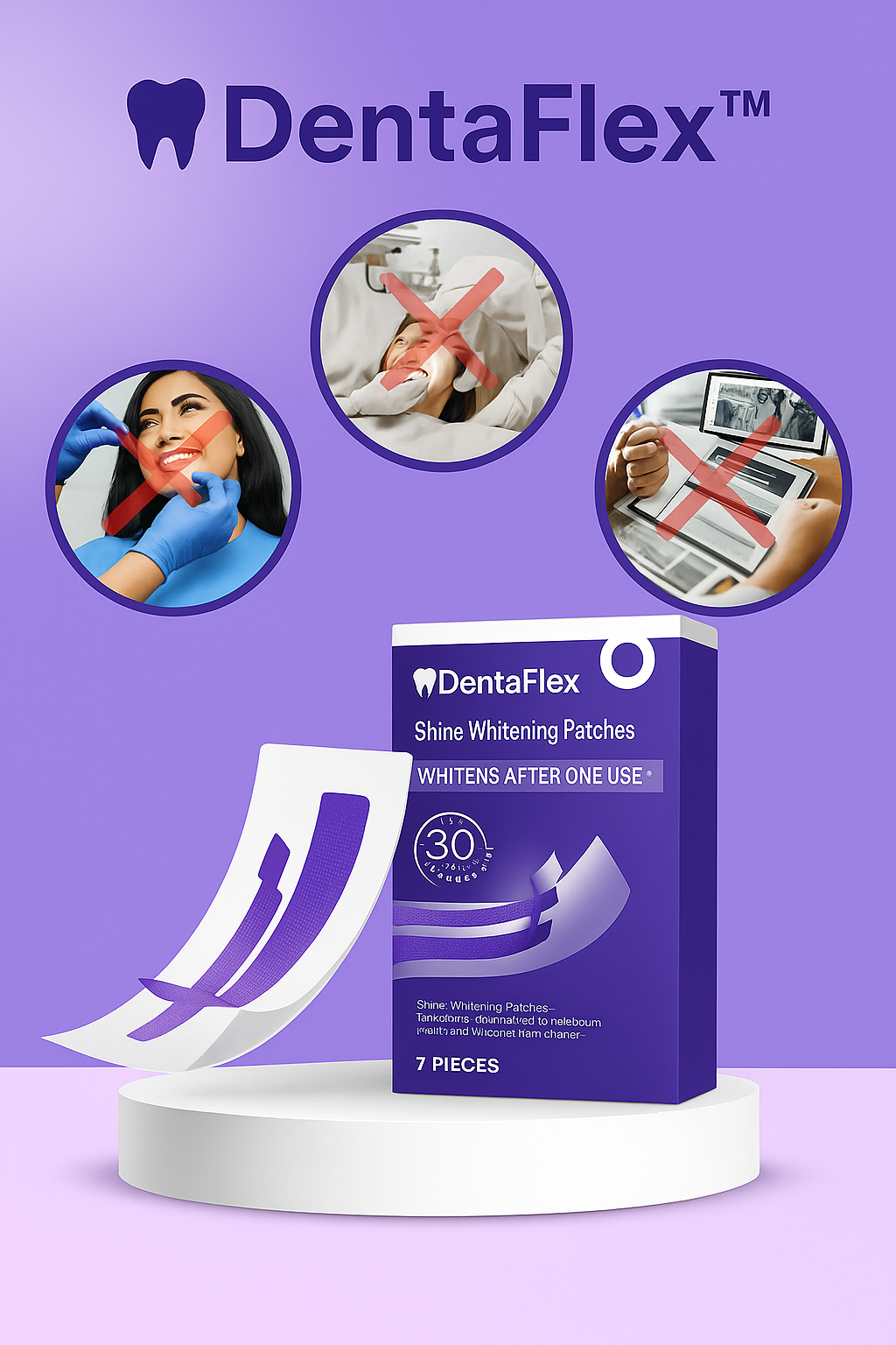 DentaFlex™ Teeth Whitening Strips – 95% valkoisemmat hampaat 30 minuutissa