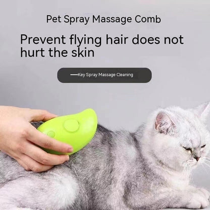 Pet Grooming Steam Brush