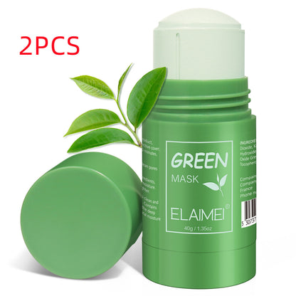 Green Tea Clay Mask Stick – Deep Cleansing & Oil Control