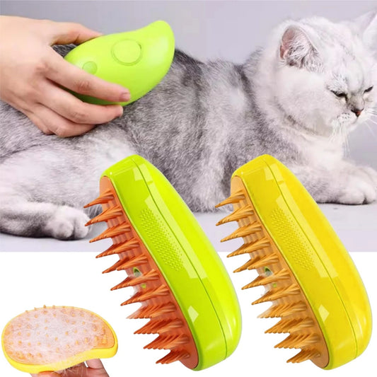 Pet Grooming Steam Brush