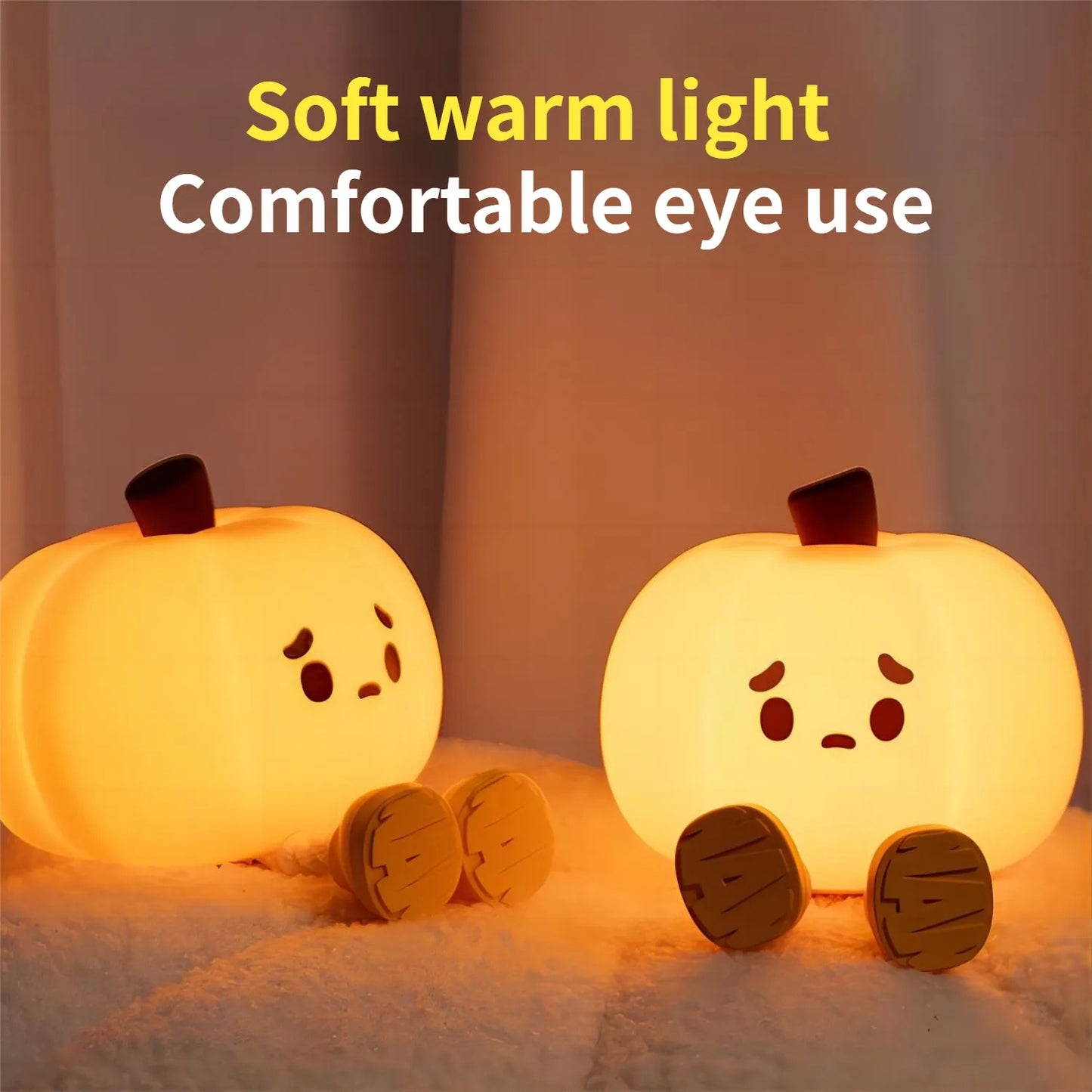 Pumpkin Silicone Night Light